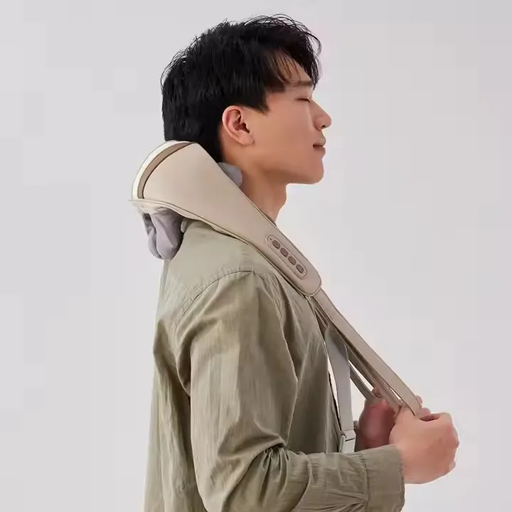 Rechargeable wearable 3d movement massage neck and shoulder and back massager