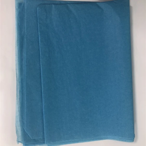Blue tissue paper 1 C printing eco friendly paper