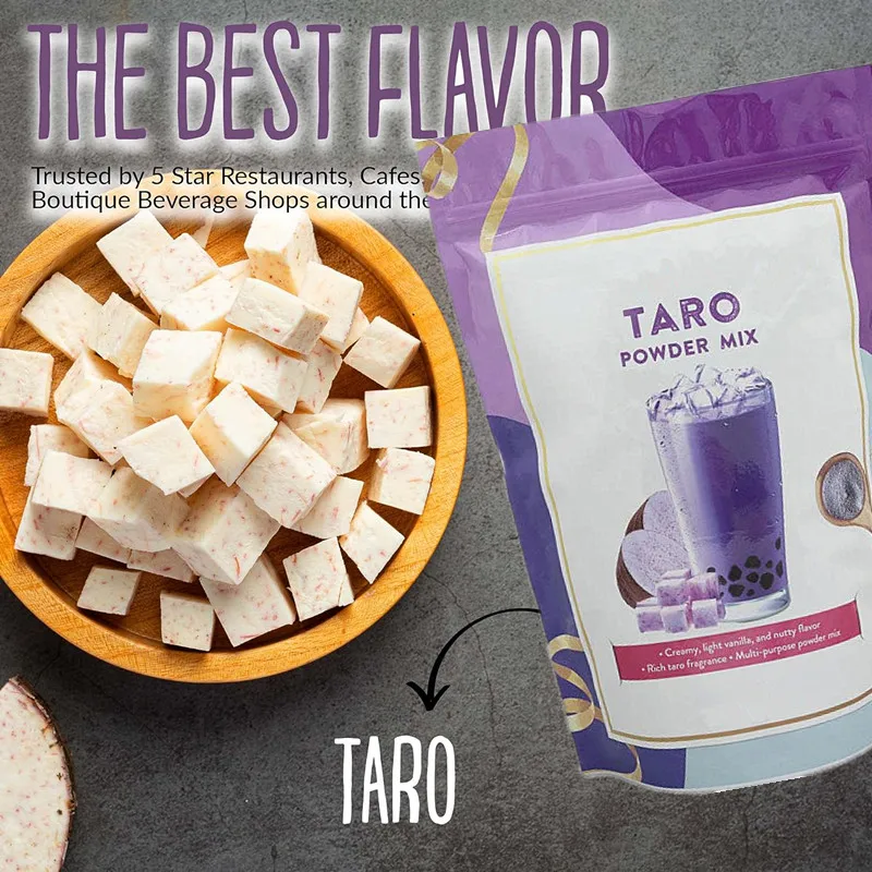 OEM/ODM/OBM Halal Organic 100% Natural Pure Taro Root Extract Premium Taro Powder for Bubble Tea, Boba Tea