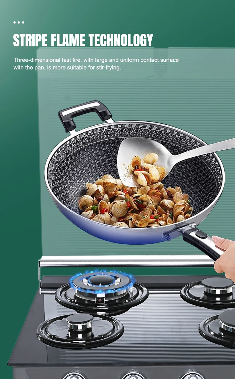 table top 4 burner kitchen cooker sabaf burner table gas stove with glass cover