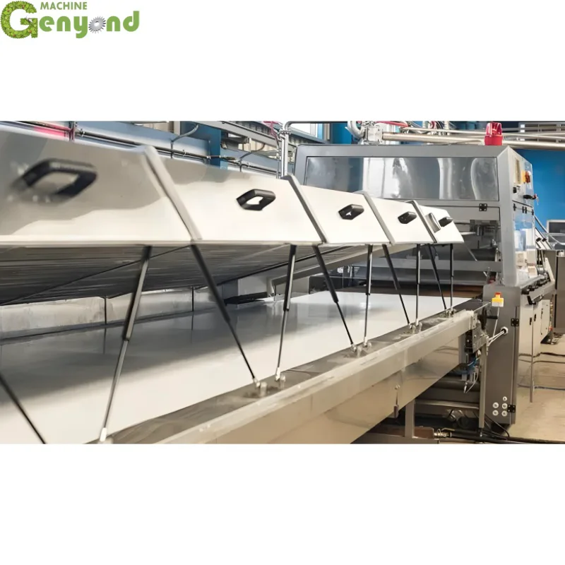 Shanghai Genyond Chocolate Panning Machine Coating Equipment Chocolate Small Enrober Cooling Tunnel