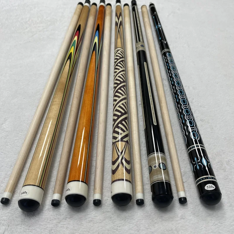 Xmlivet unique carom cues 142cm+12mm tip size radial pin maple wood pool cue sticks decal design billiard cue for wholesale