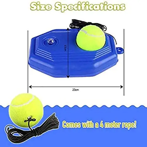 Heavy Duty Tennis Training Tool Basic Exerciser Elastic Rope Automatic Rebound Rubber Tennis Trainer Partner Sparring Device