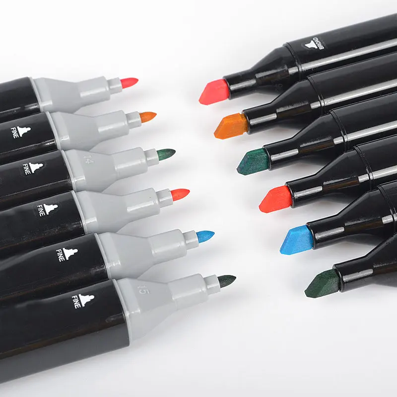 Оптовая продажа, маркеры на спиртовой основе, дешевые детские маркеры, маркеры с двойной головкой