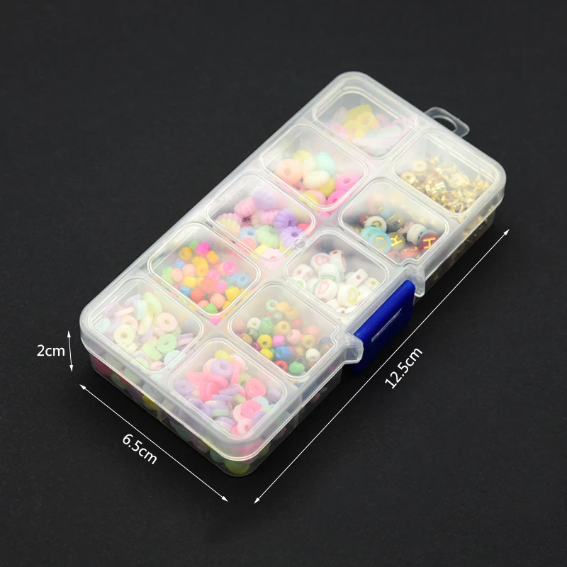 Beat Sales Handmade Accessories Wholesale CCB Plastic Alphabet Glass Seed Abacus Spacer Gold Beads DIY Kit