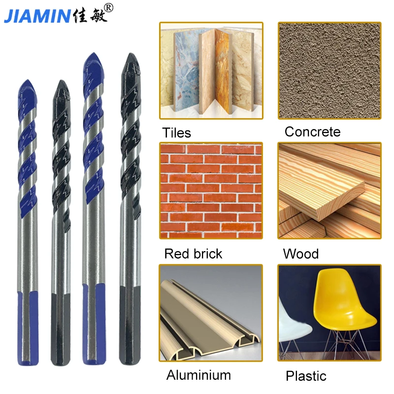 multifunctional tungsten carbide hard alloy material triangular drill bits,used for ceramic tiles, walls,rock panels, marble