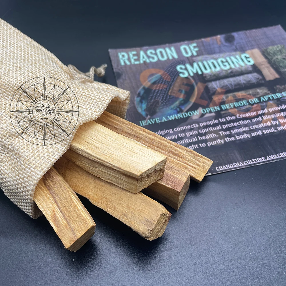Palo Santo Sticks Authentic 100% Natural Incense Wood High Resin Spiritual Cleansing Palo Santo Matches from Peru