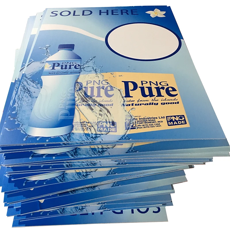 4 mm 5 mm Outdoor 18*24' with H Wire Stake Printing PP Plastic Corrugated Hollow Yard Signs