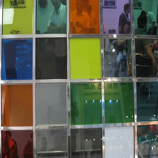 LED Tempered Laminated Glass for Table Top ,Partition,Stair,curtain wall,floor