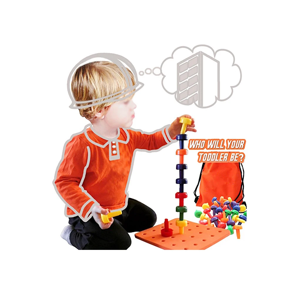 Children stack classification learning game Montessori toys for 1- 4 year old boys and girls