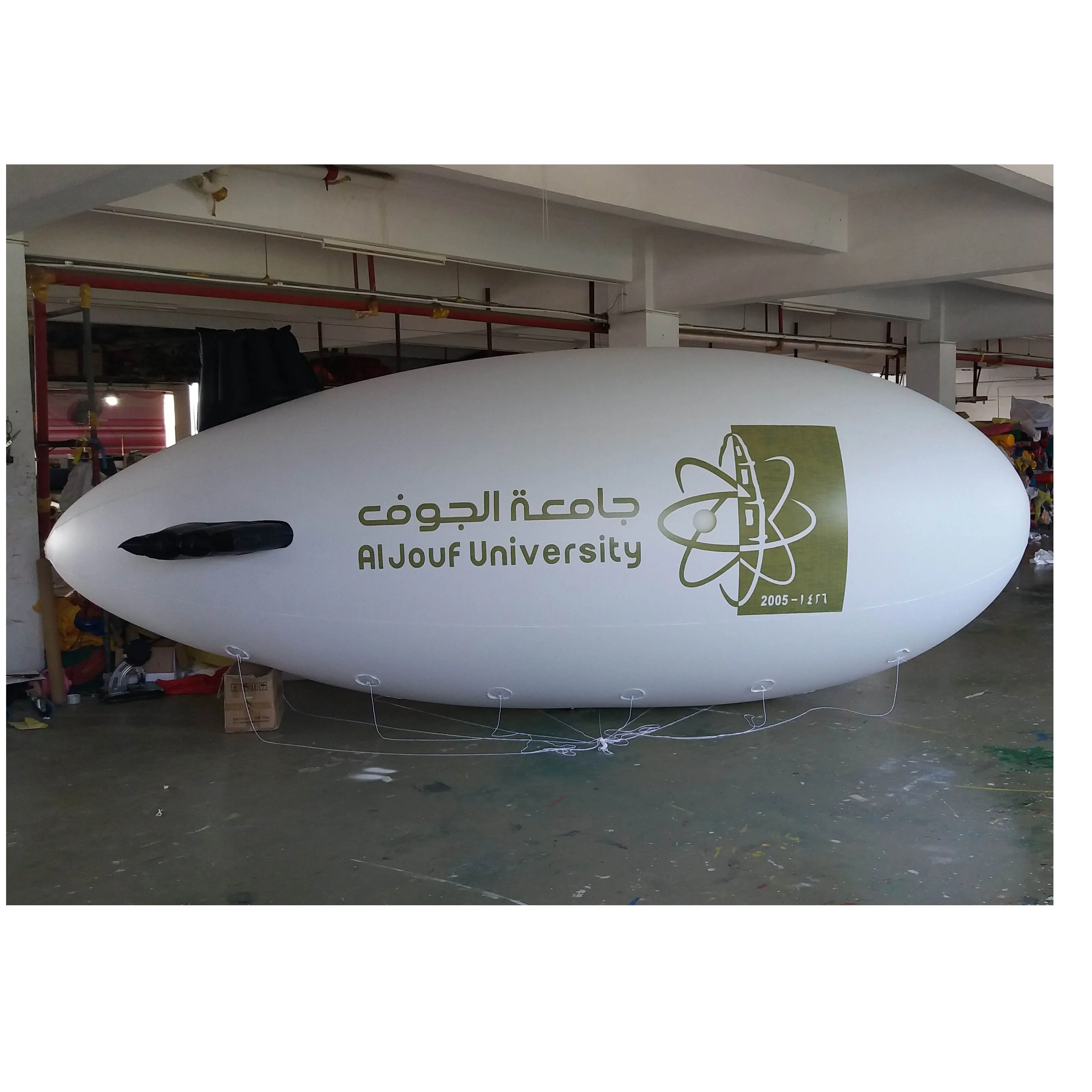 BOYI full printing Inflatable airship balloon pvc inflatable blimp balloon