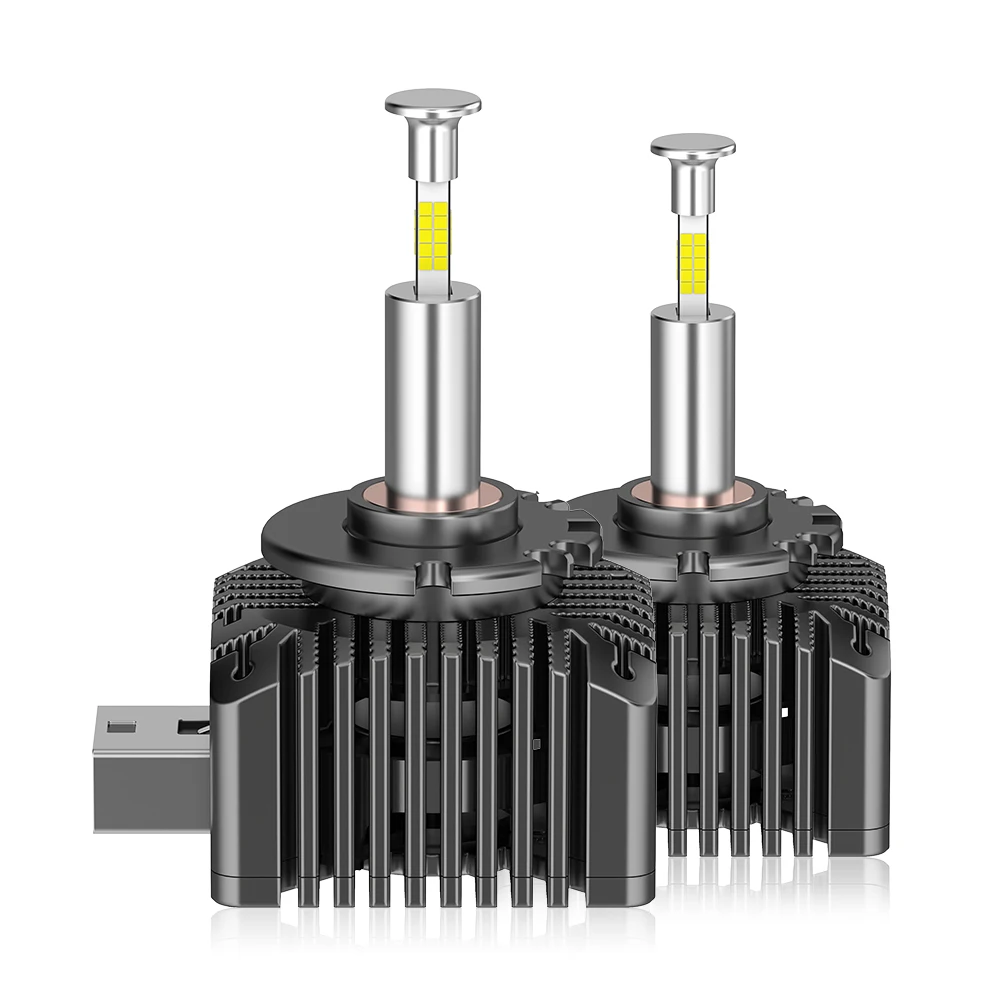 Brightest D1S D1RLED Headlight Bulbs 150w 25000lm High and Low Beam Xenon HID Replacement Lights
