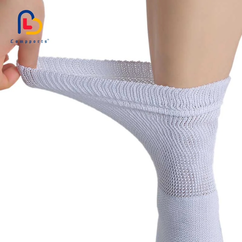 Compports seamless universal loose fit one size circulation mens non binding diabetic socks