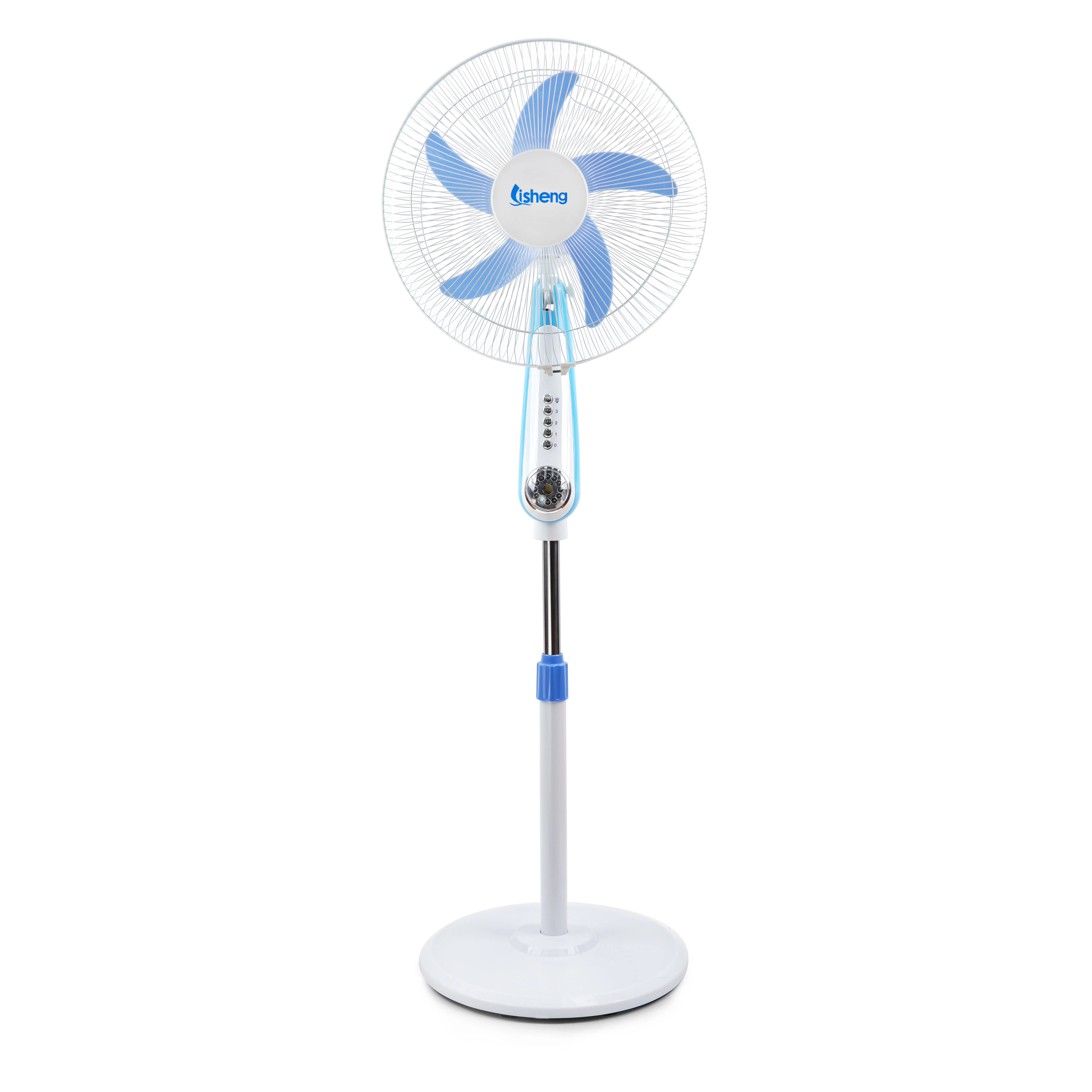 Solar fan 16 inch dc 12V motor stand fan ac/dc solar energy stand fan for home and outdoor with solar panel and adapter
