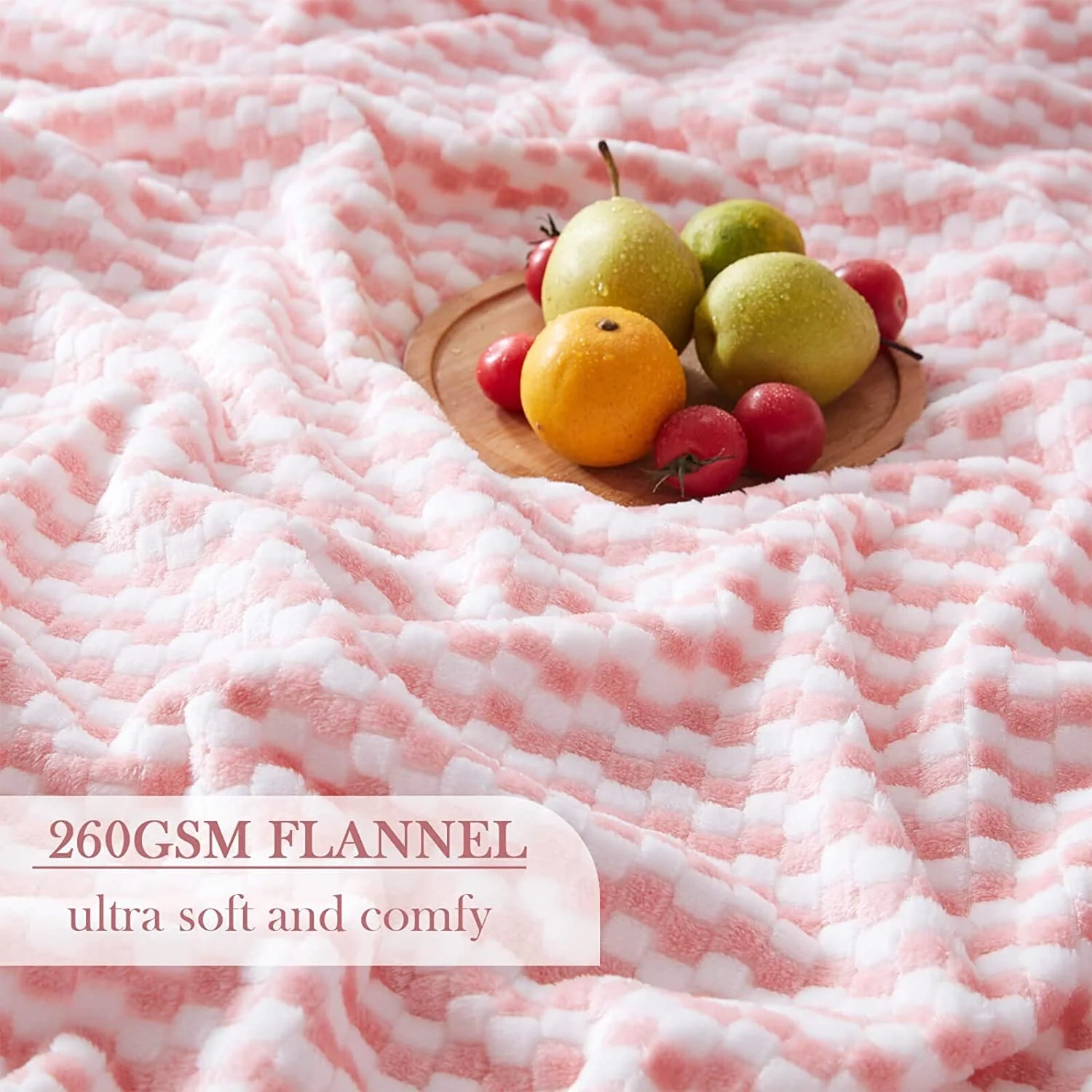 
Super soft comfortable throw blanket flannel yarn dyed flannel throw multi colored blanket 