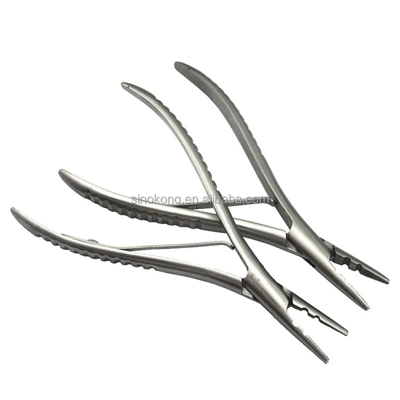 Wholesale Stainless Steel Hair pliers Hair Extension Pliers Install & Remove Micro Links Tools