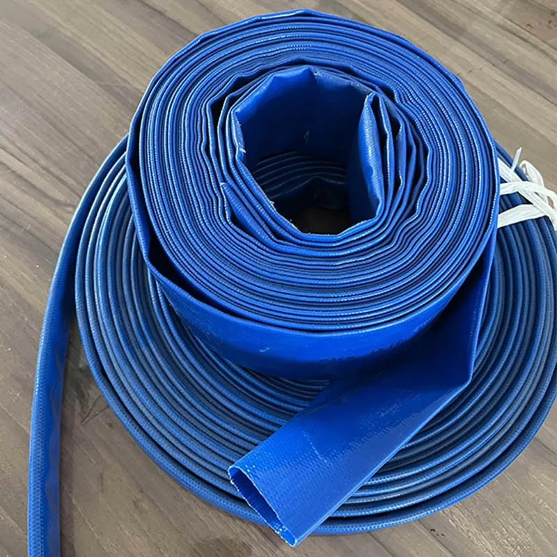 High Duty Flexible Blue PVC Layflat Discharge 2 Inch 3 Inch Water Hose Large PVC Layflat Hose