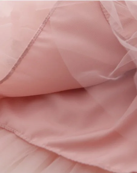 Hot Sale Spring Autumn Girl Dresses Korea Style Polka Dot Gauze Long Sleeve Princess Dress Children Clothing 2-6T 10%