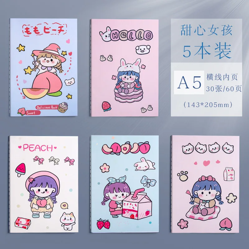 Hot Selling Simple Eye Care Cute Notebook Leather Cover Spiral Hardcover Style for Office or School Use