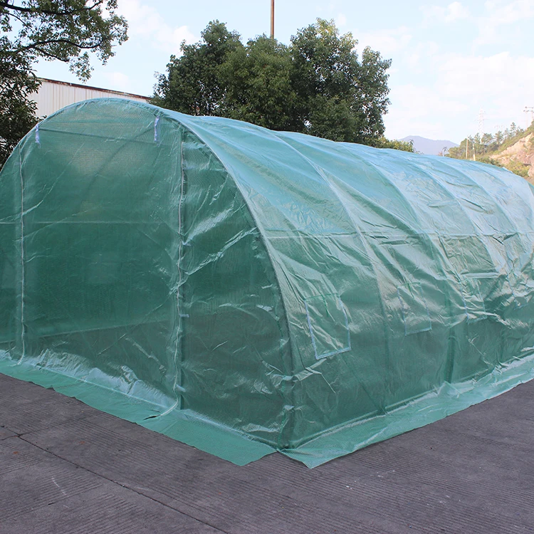 TLSP177 12 roll-up windows with screens and 2 roll-up zippered doors UV protected polytunnel greenhouse home frame agricultural