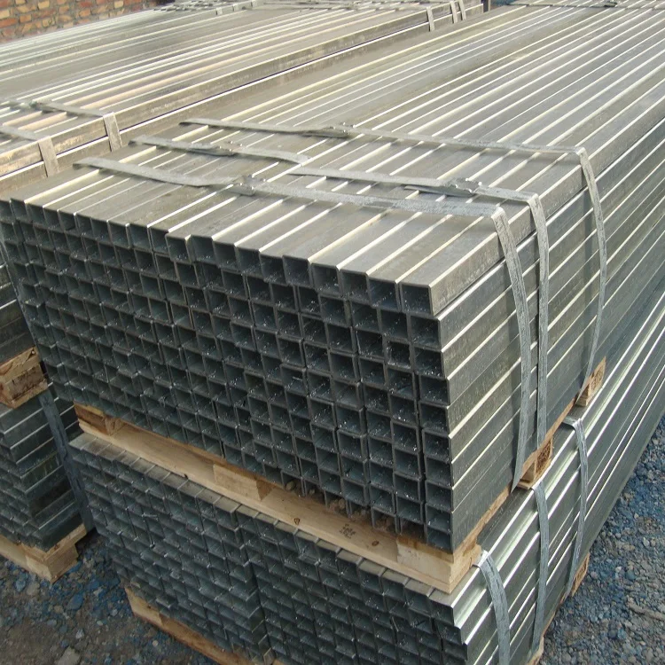 AXTD tubes tubular profile 50x100x5mm zinc coating pipes light weight galvanized steel pipe
