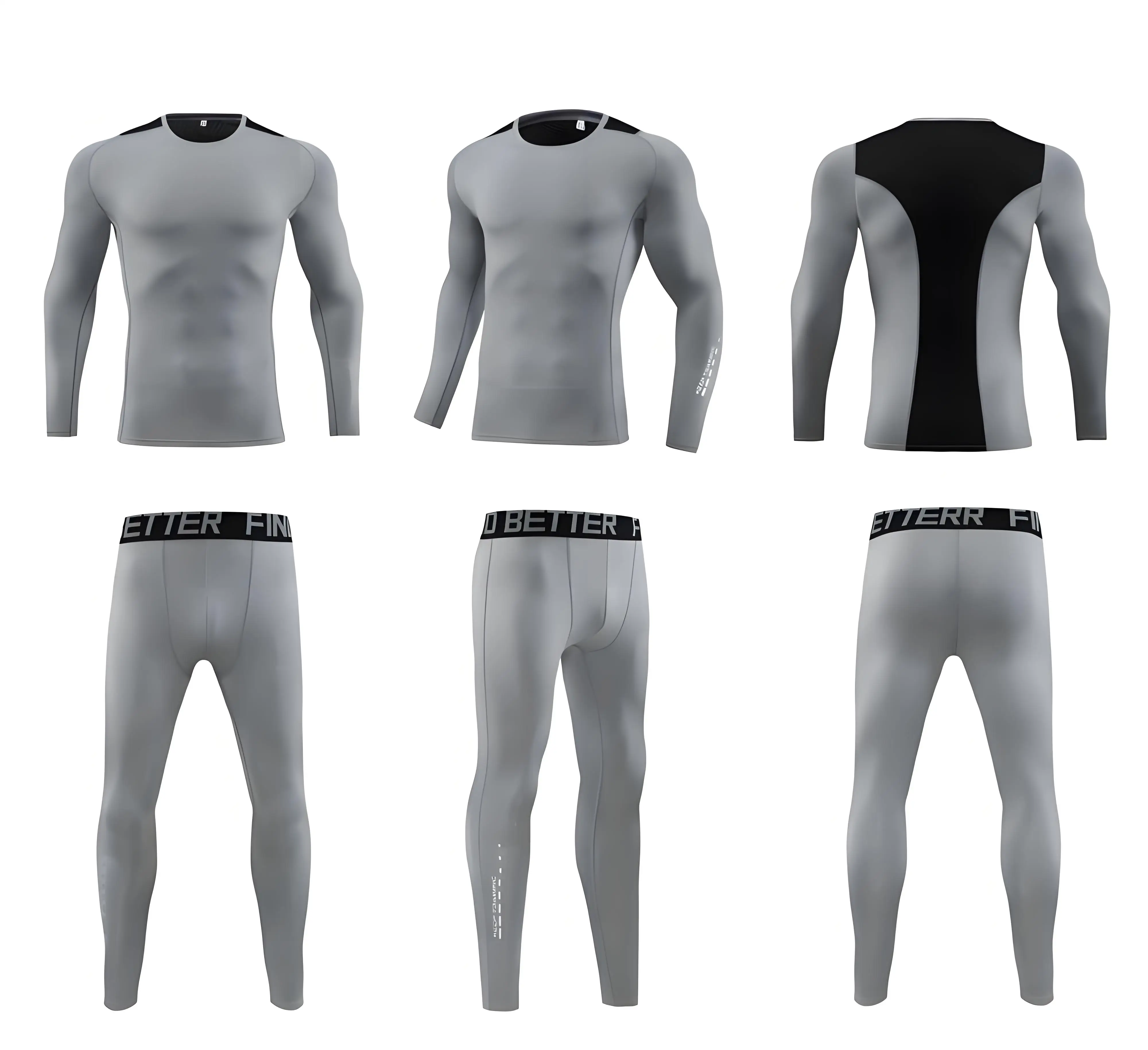 Wholesale High Quality 180g Heavy Milk Silk Sports Running Fitness Set for Adults and Children