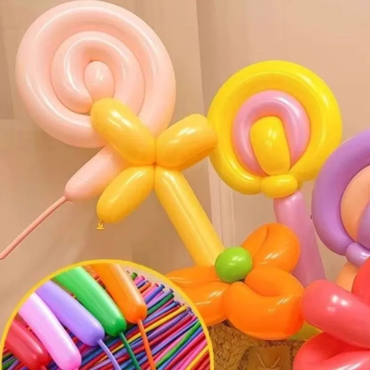 Long strip balloon thickened explosion-proof magic balloon weaving cartoon cute shape long balloon diy shape