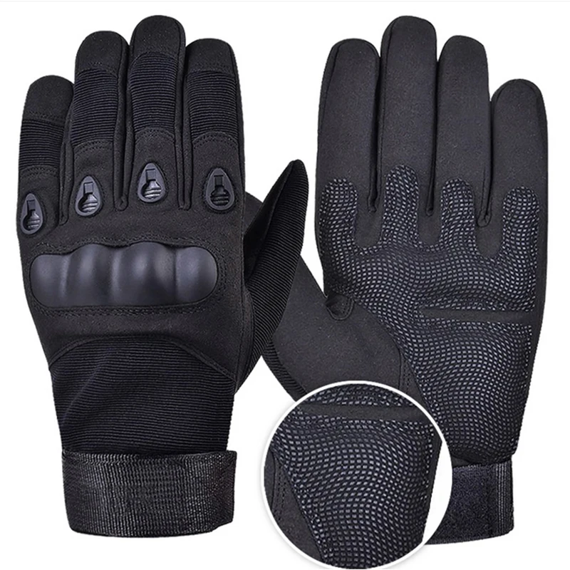Outdoor Sports Protection Full Finger Tactical Gloves Durable Antiskid Nylon Five-finger gloves