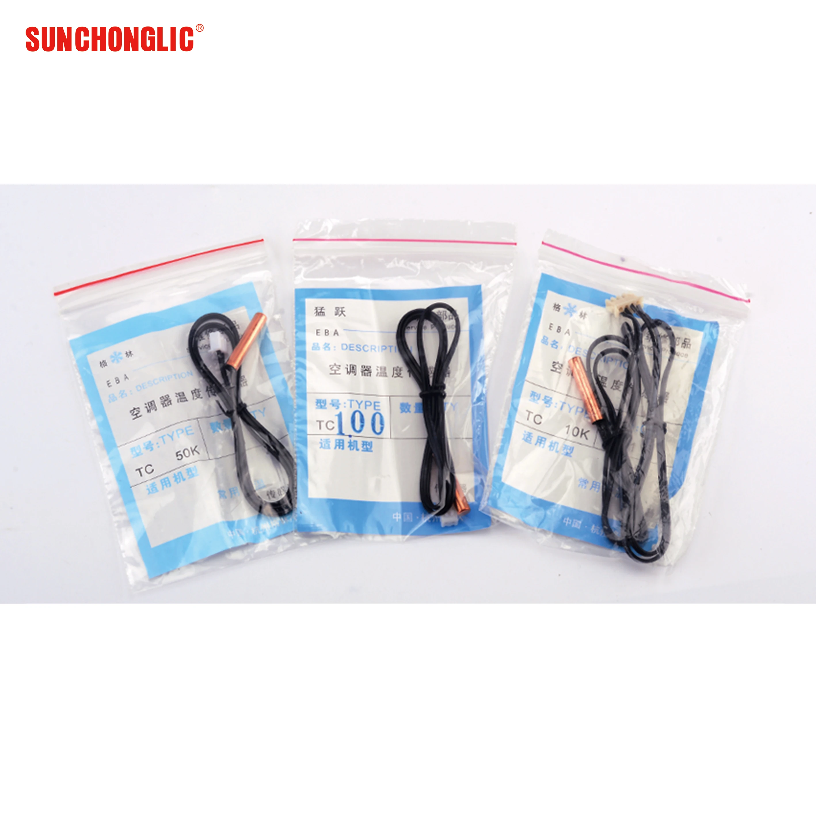 Sunchonglic Air Conditioner Sensors Outdoor 5K Copper Head Sensor For Air Conditioner Parts
