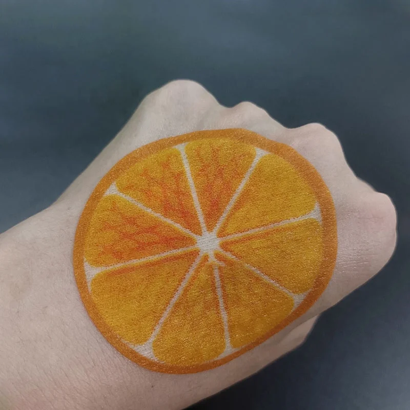 Printed Lime Orange Custom Korean Skin Care Wholesale Eye Sheet Mask