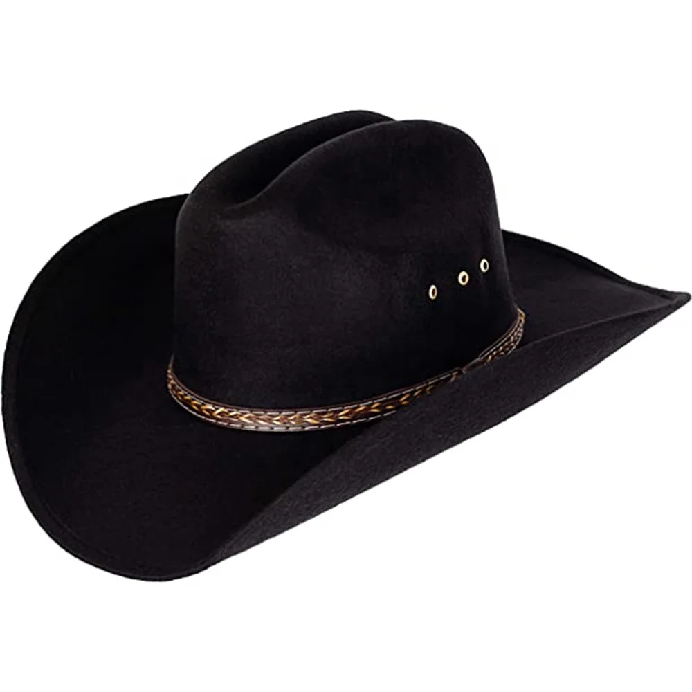 Wholesale Cowboy Hats Cheap pro wide brim floppy Cowboy Hats For Sale Wool Felt Cowboy Hat