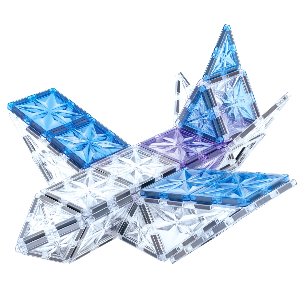Hot Sales Factory Wholesale OEM ODM Custom Colors CPC ABS Plastic Children Educational Starshine Magnetic Tiles Toys for Kids