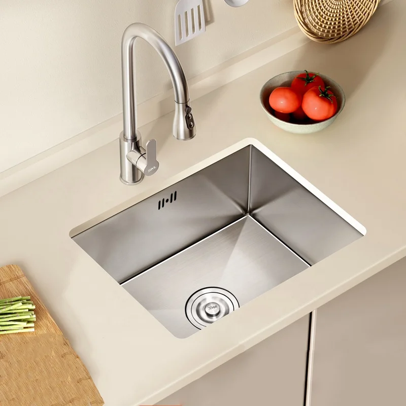 modern commercial sinks 304 Stainless Steel undermount sink kitchen outdoor Single Bowl small wash sink for kitchen bath outdoor