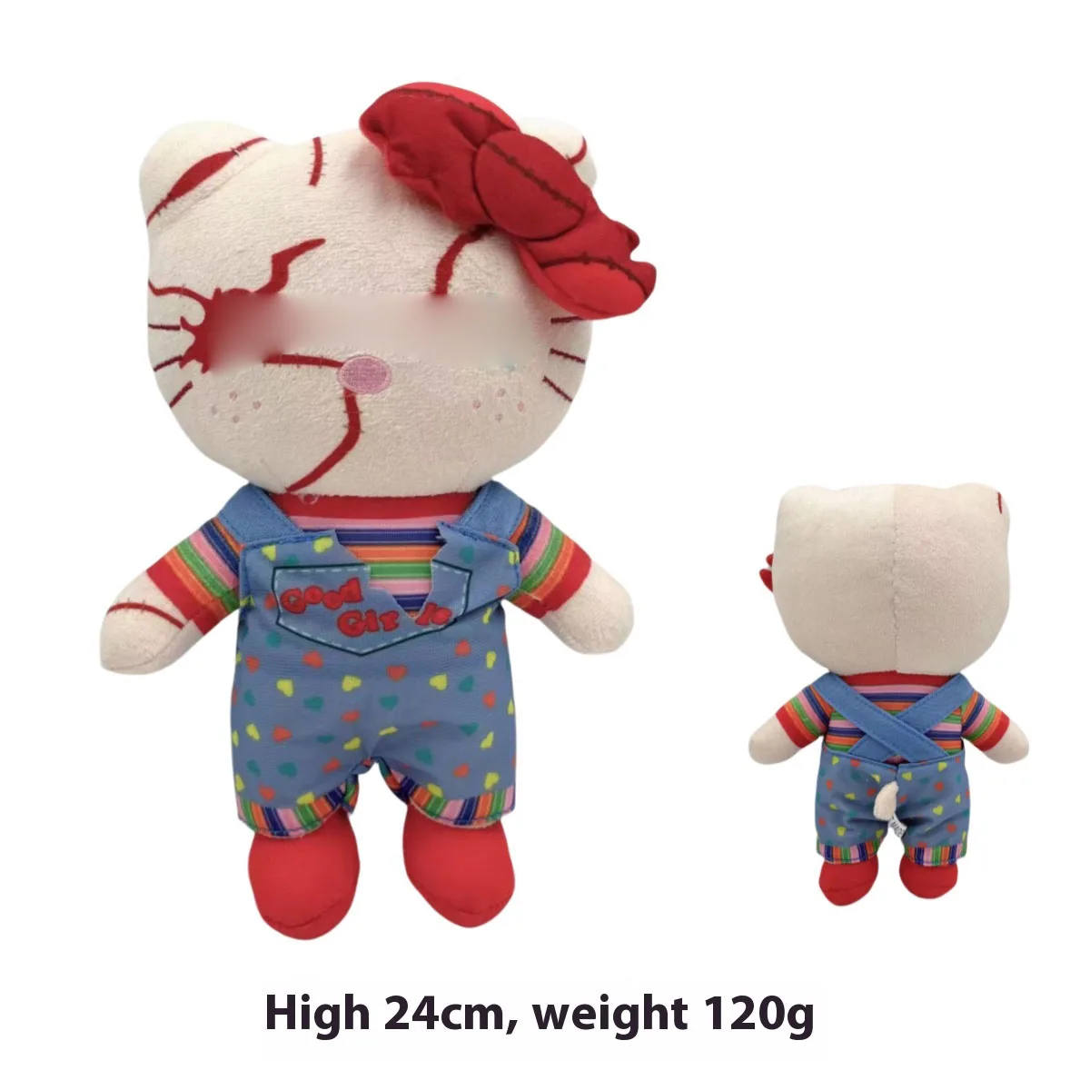 Creative Design Halloween Plush Toy Clown Ghost Doll Chucky Embroidery Plush Doll Wholesale Gift Doll