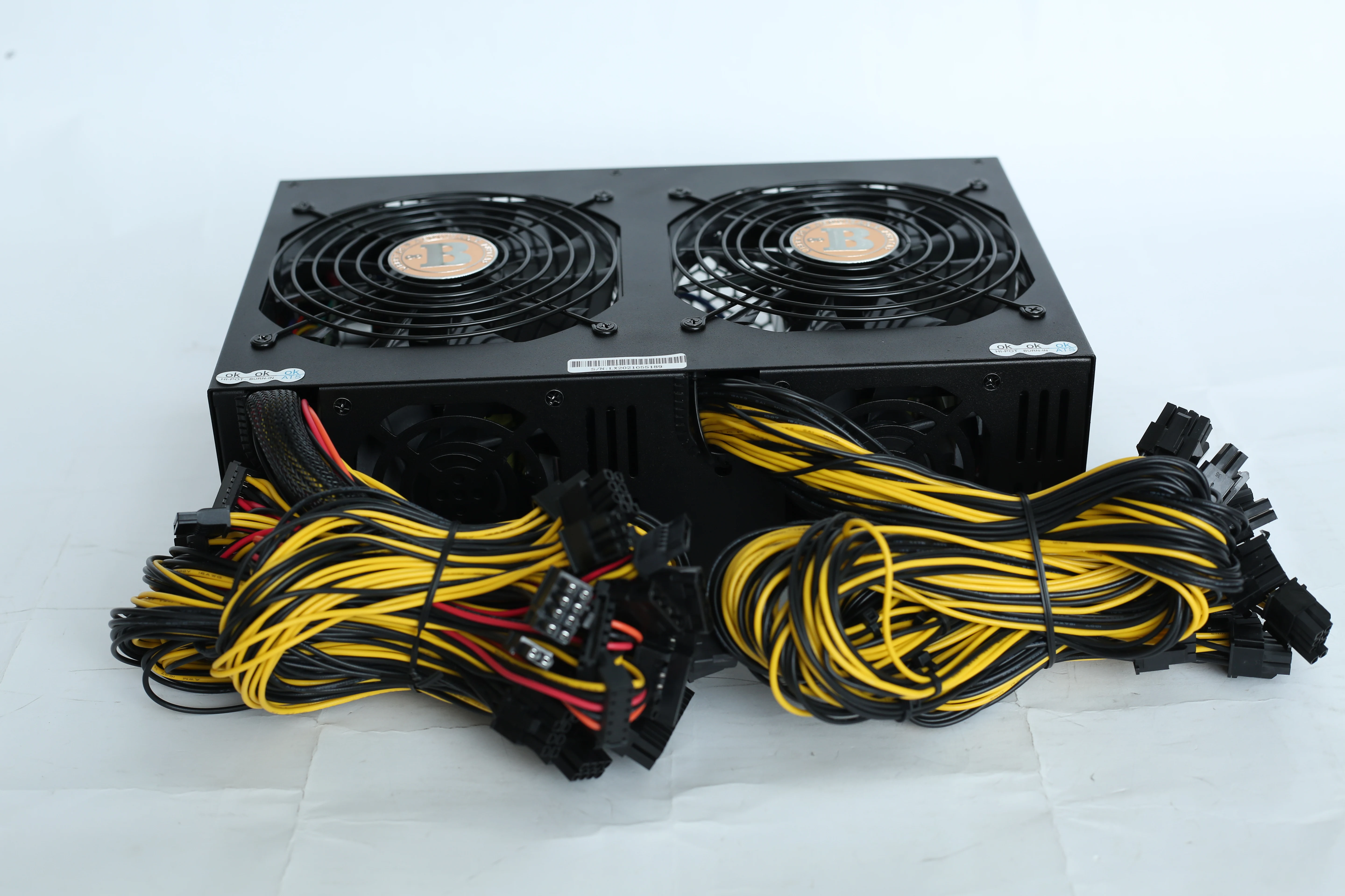 3600W Rated PC Power Supply 2600W PSU Computer 12 GPU Server ATX Rendering Equipment 8PIN*2+4PIN 90 Plus LX3600W