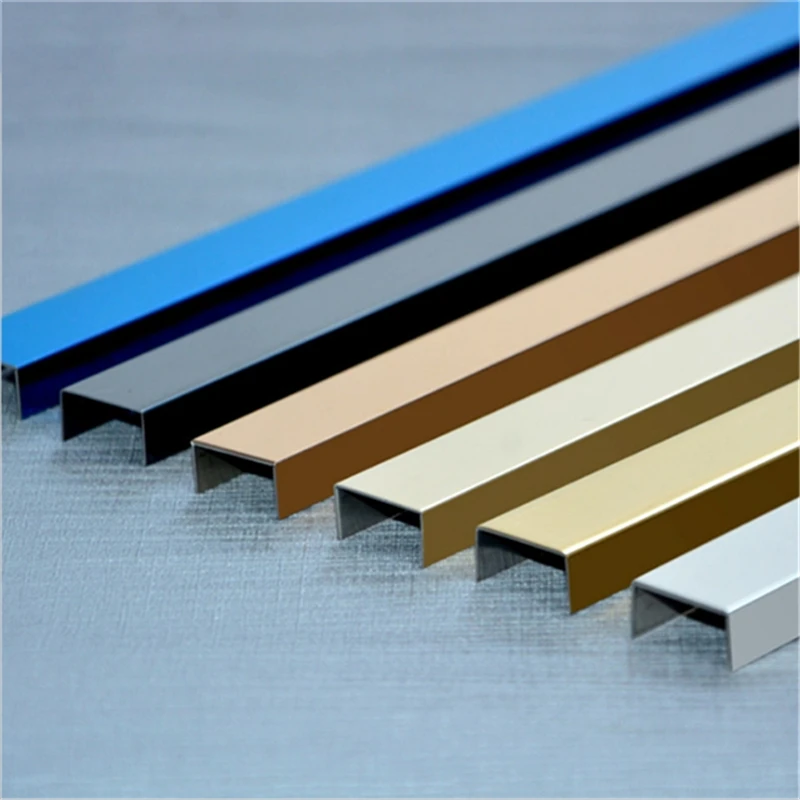 
V-Groove 201 304 U Shape Decorative Profile Stainless Steel Tile Trim 