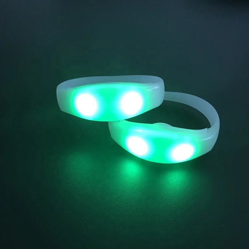 led bracelet control dmx Custom Logo Remote Controlled LED Bracelet led bracelet music