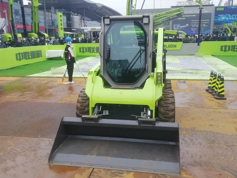 Zoomlion погрузчик с бортовым поворотом ZS080V 0.8Ton колесный мини-погрузчик из Перу