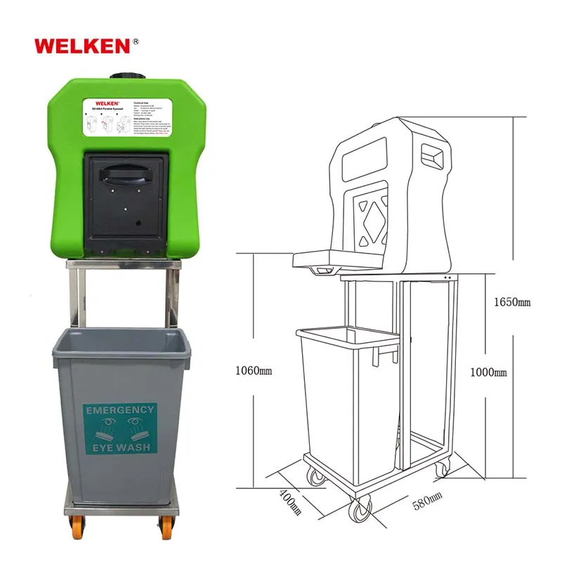 60L 35L PP plastic non-conduction Rapid Response Portable Decontamination Eye wash Emergency eye wash equipment