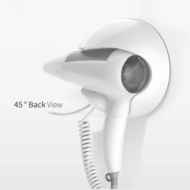 Wall-mounted foldable hang-up travel professional hair blow dryer