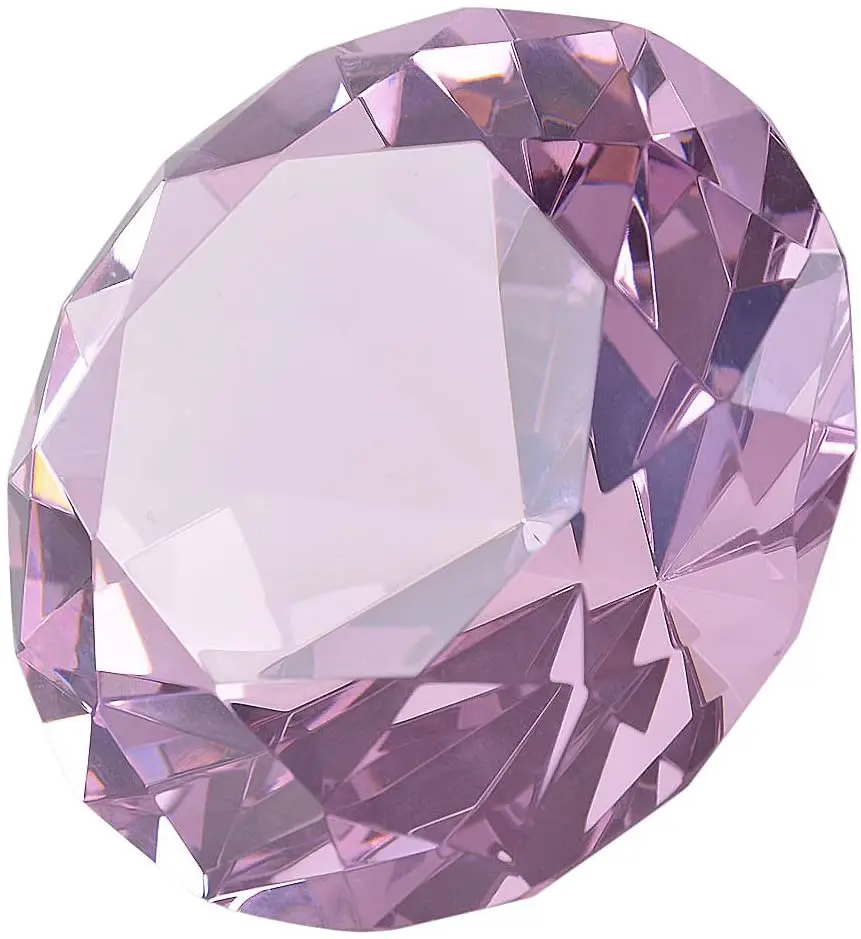 Honor of Crystal New Arrival Customized Crystal Glass Red Diamond for Wedding Gift