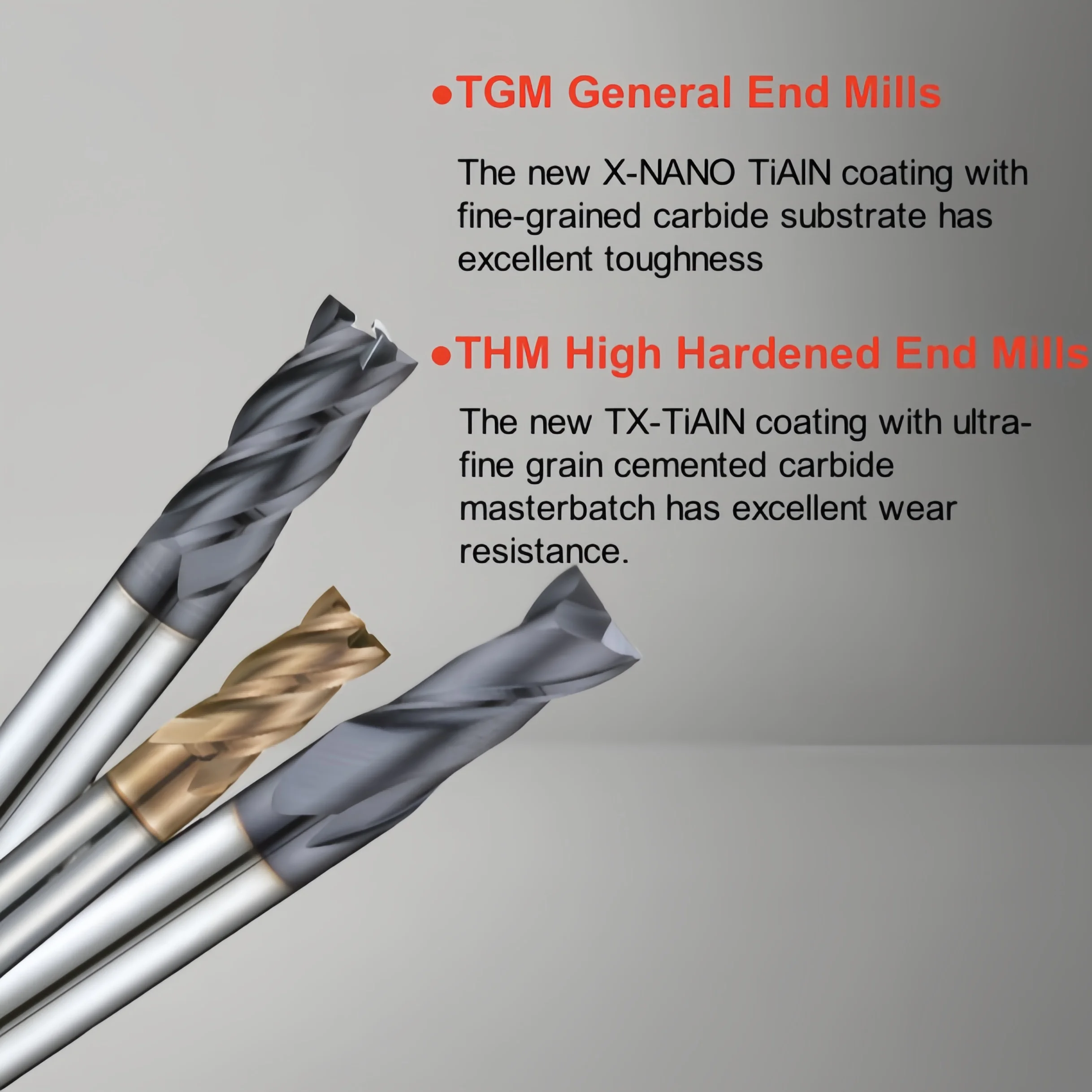 Высокоэффективная фреза TGM General 4-fute с плоскими концами