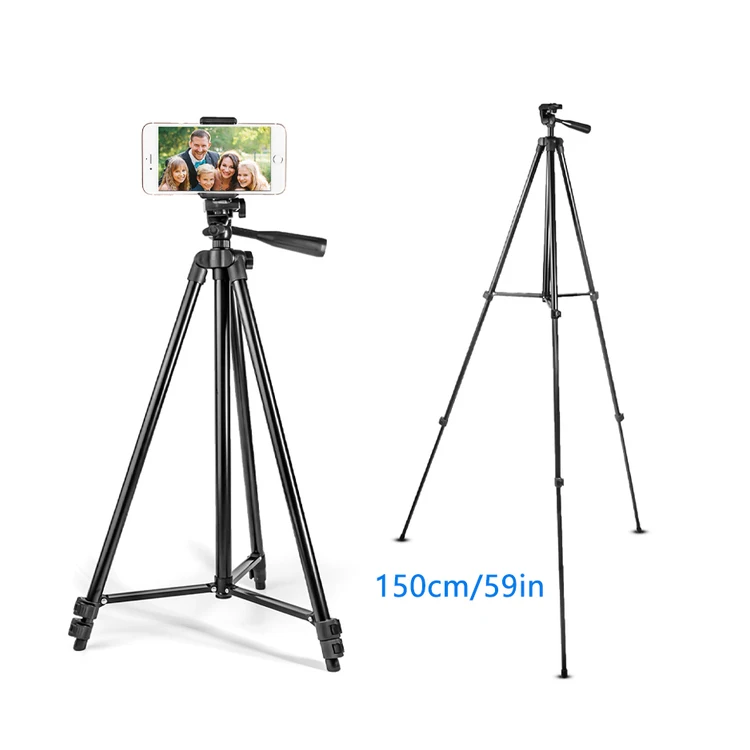 360 Rotating Adjustable Angle 150CM 59' Professional Overhead Tripod Mobile Phone dslr Camera Holder Tripod Stand