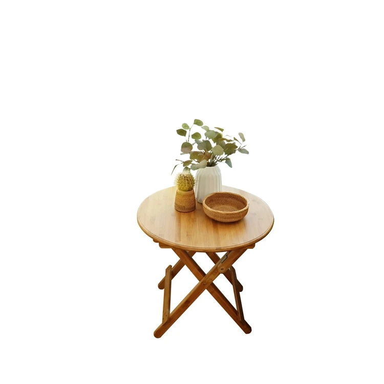 New Design Modern Interior Furniture Multifunction Dining Table and Chair Set High Quality Bamboo Home Furniture 1 Piece Carton