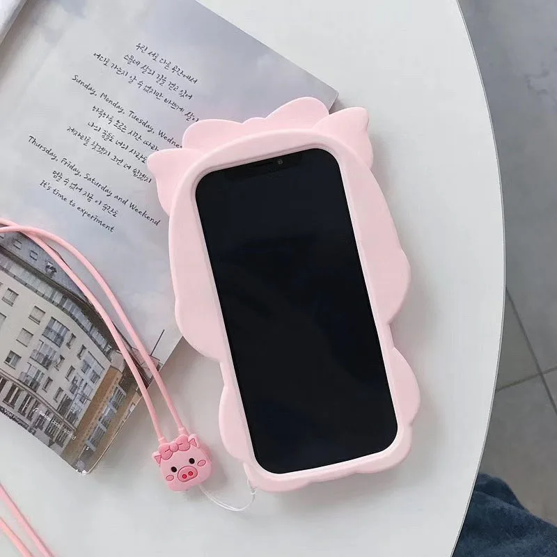 Anti Scratch And Waterproof OEM Custom 3D Silicone Phone Case Cute Mobile Phone Silicon Case With Your Own Logo