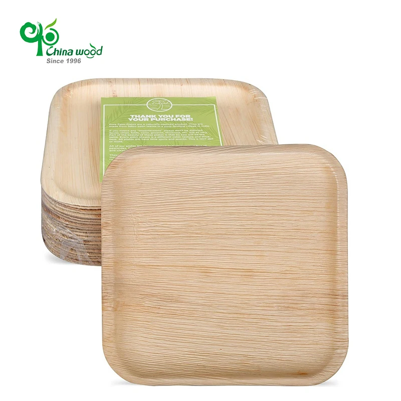 Palm Plates Disposable Biodegradable Plates Approved Disposable Biodegradable Palm Leaf Square Plat