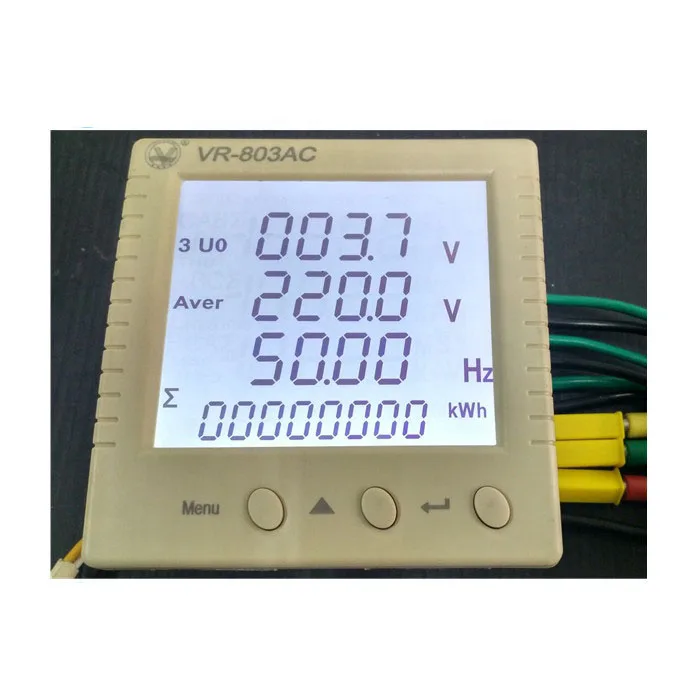 Интеллектуальный RS485 Modbus счетчик энергии с ЖК-дисплеем трехфазного