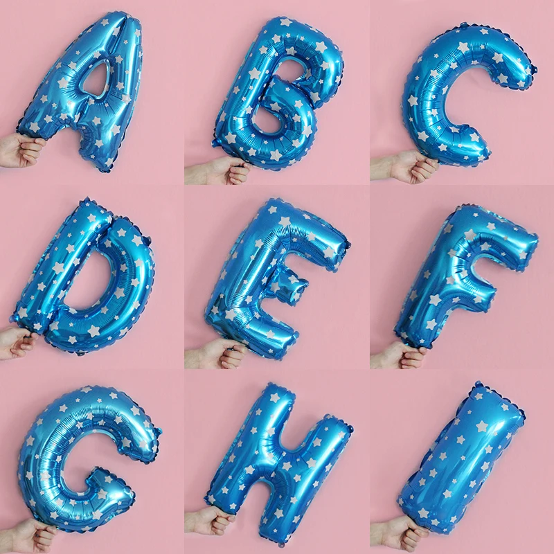 Letter Aluminum Foil Balloons Globos Any Custom Phrase 16 Inch Alphabet Letters Foil Mylar Balloon