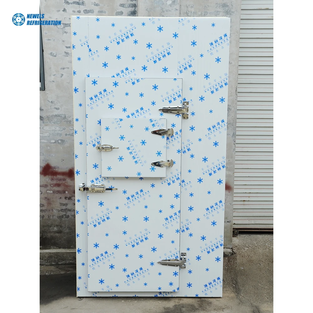 Manual and electric Semi Buried Doors Polyurethane Insulated Cold Room Hinged Swing Door