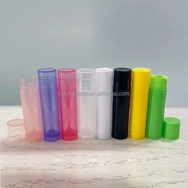 cosmetic clear lip care balm packaging tubes,lip stick container for gel, empty solid glue stick container
